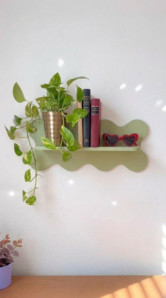 Wavy Cloud Floating Wall Shelf