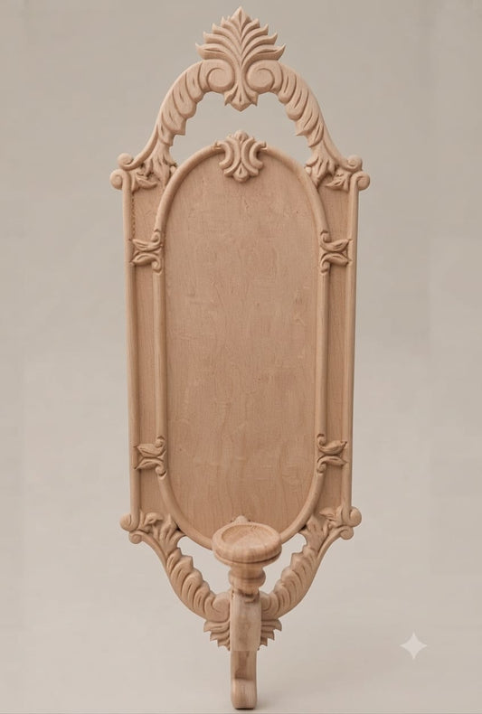 Raw MDF Decorative Jharokha for Wall Hanging 12x30 Inch