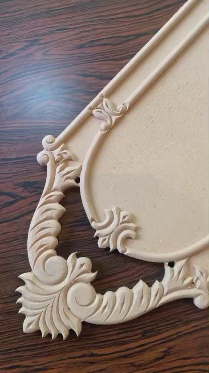 Raw MDF Decorative Jharokha for Wall Hanging 12x30 Inch