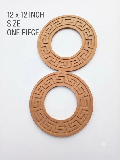 12x12 Inch Round Wooden Unpainted MDF Cutout | 10mm Thick Premium Quality Raw Material for DIY Crafts,