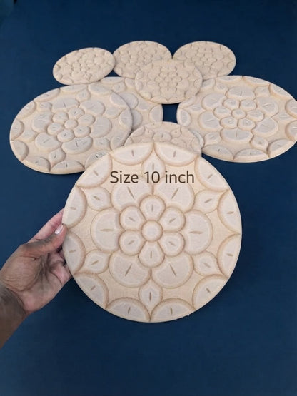 Raw mdf flowers for paint and craft 2 sizes available 6 inch and 10 inch