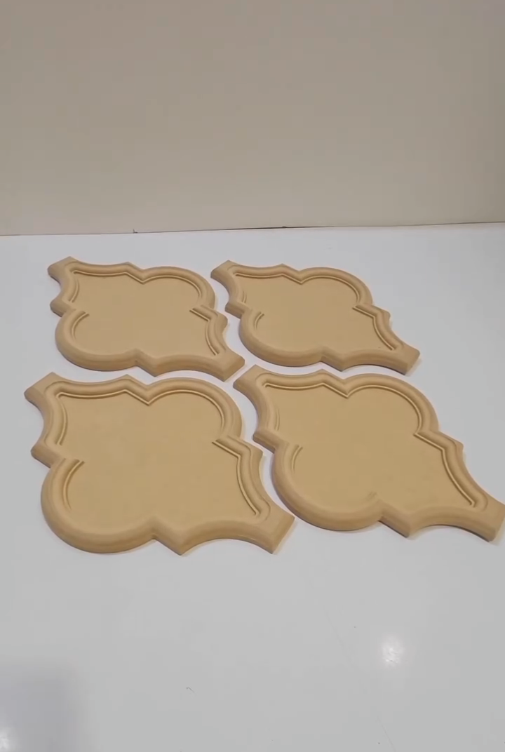 Unfinished mdf moroccan shape cuttout diy crafts painting  and wall decor