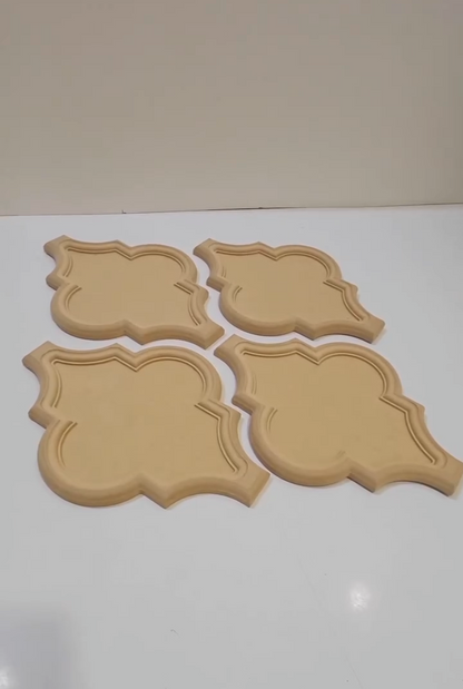 Unfinished mdf moroccan shape cuttout diy crafts painting  and wall decor