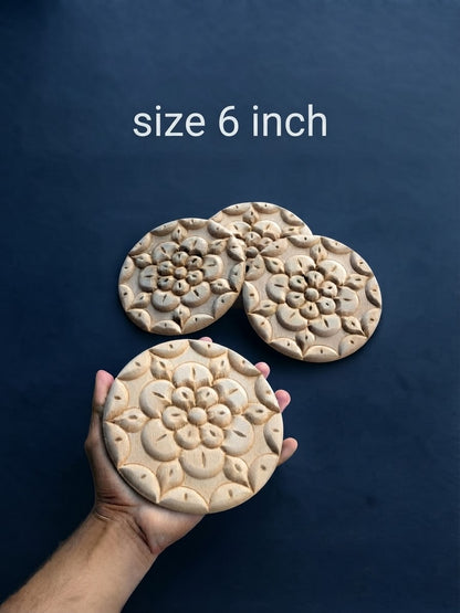 Raw mdf flowers for paint and craft 2 sizes available 6 inch and 10 inch