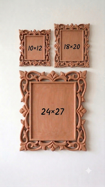 Raw MDF frames in different sizes