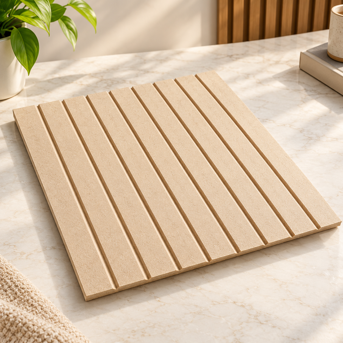 12×12 inch mdf wooden wall panal easy to hang premium material mdf