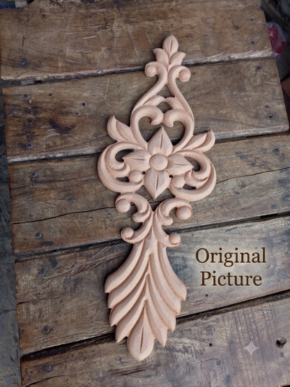 Raw MDF CNC Wooden Wall Decor Carving Panel 8x20 Inch | Decorative Wall Hanging | Unpainted